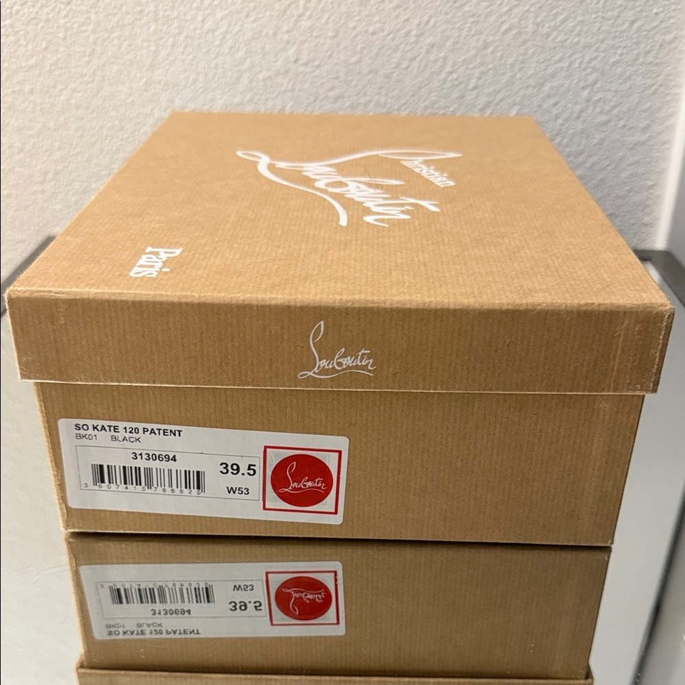 Christian Louboutin So Kate 120 Patent Black Heels with Box & dustbag